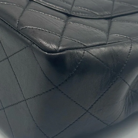 SOLD Chanel Jumbo Single Flap Shoulder Bag with Black Interior Series (96-97) - Picture 15 of 16